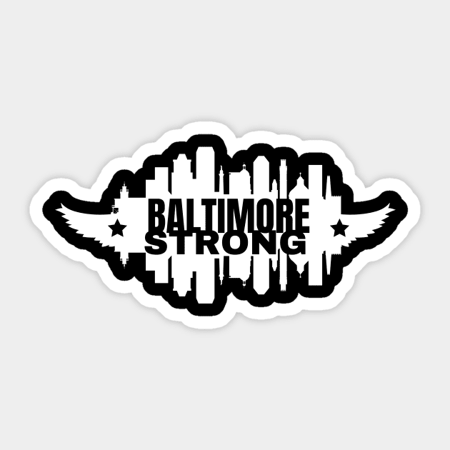 Maryland Tough Baltimore Strong 2024 Sticker by TreSiameseTee